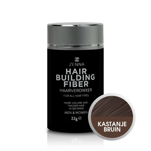 Zenna Hair Building Fibers in kleur kastanjebruin